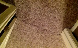 Before carpet repair in Atlanta