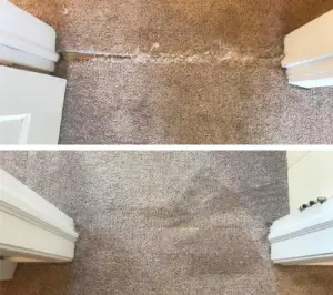 Carpet repair Atlanta before and after