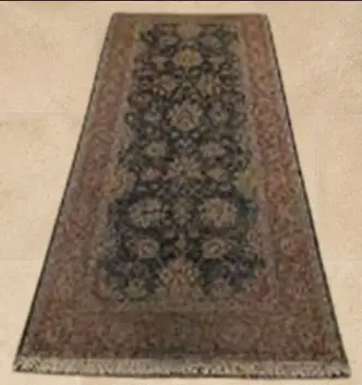Dirty Oriental area rug before professional deep steam cleaning in Atlanta GA